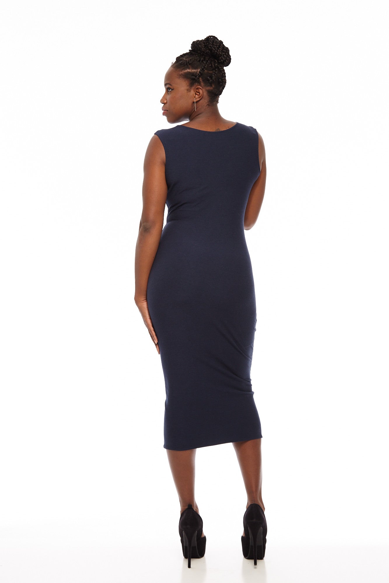 Sleeveless Midi 2-way Reversible Dress