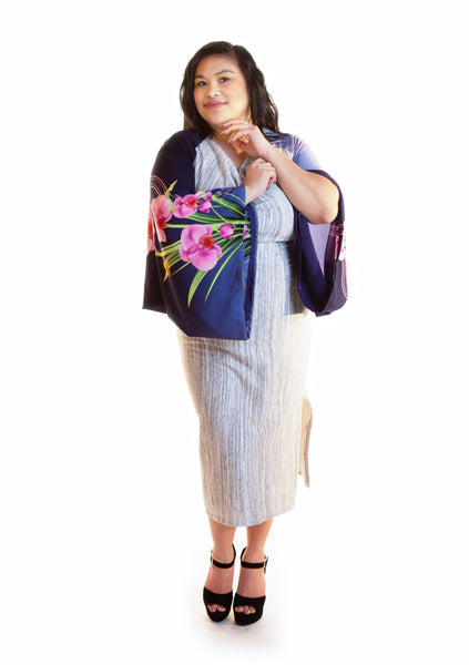 Blue Floral Bolero – KFLY